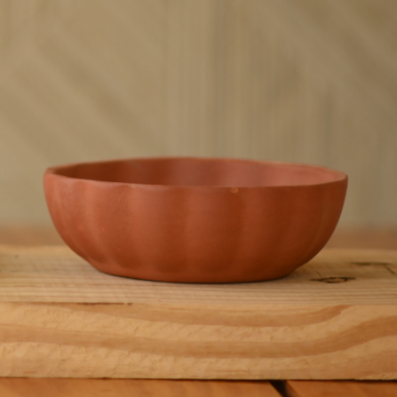 Handcrafted Terracotta Bowl Shape Pot for Plants/Bonsai Pot