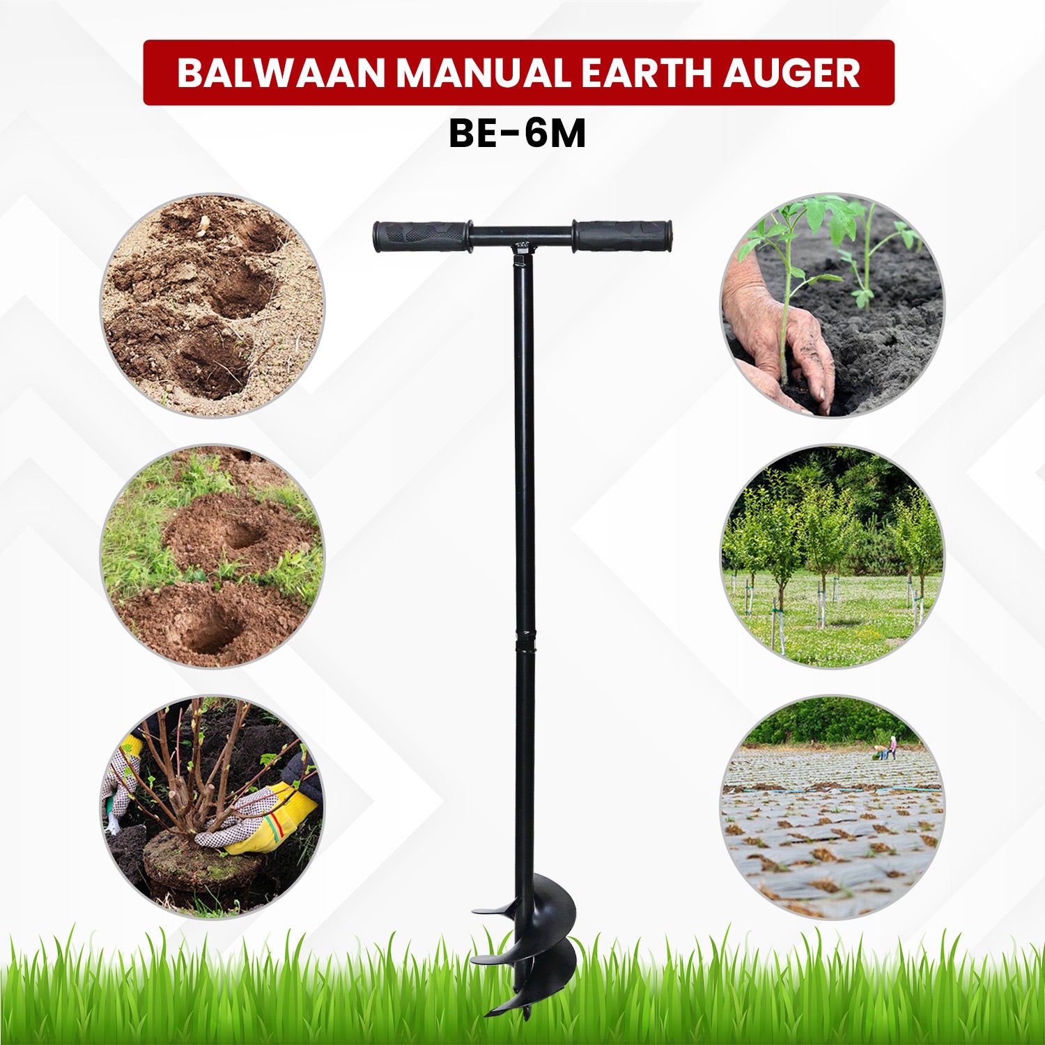 MANUAL EARTH AUGER 6 INCH BE-6M)