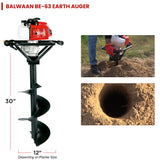 BE-63 EARTH AUGER WITH 8' and 12' Planter