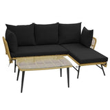 5 Piece Sofa Set With Table (1 Two Seater Sofa+ 1 Single Seater+ 1 ottoman + 1 Table)