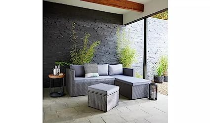 3-Piece Standard Outdoor Sofa Set (1 Three Seater Sofa + 2 ottoman)