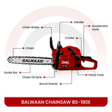 BS-180E Eco 58cc 18 Inches Chainsaw