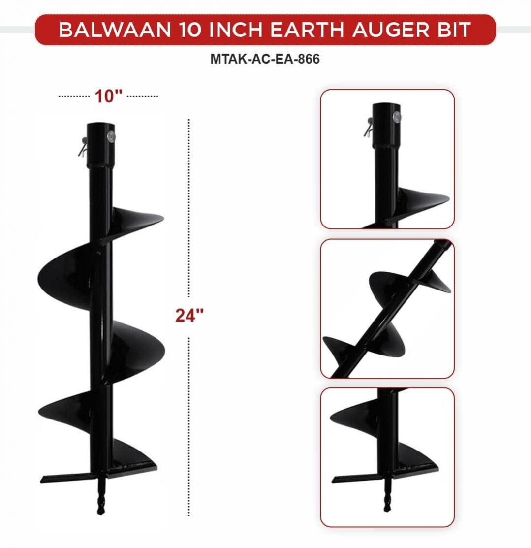 10" Planter Single Sprial/ Earth Auger Planter