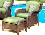 6 Piece Garden Sofa Set With Cushion (3 Sofa+ 2 ottoman+ 1 Table)