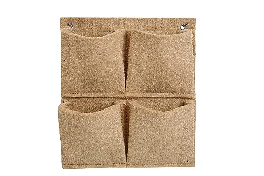 DIY Growing Kit With 4 Pocket Vertical Jute Hanger, Sprayer & S-Hooks