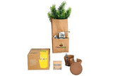 DIY Vertical Gardening Grow Kit With Double Pocket jute Hanger, Sprayer & S-Hook