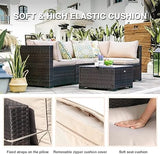 3 Piece Outdoor Patio Furniture Sets With Washable Cushion