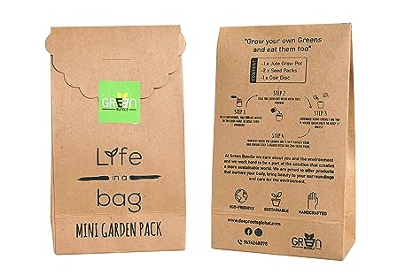 Eco-Friendly Jute Mini Garden Pack with Seeds, Pot, & Gardening Soil