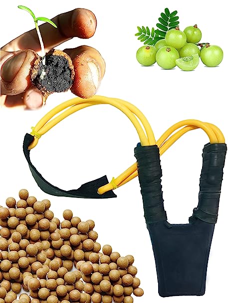 Slinghot (Gulel) With Seed Balls- Pack of 100