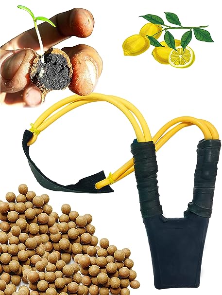 Slinghot (Gulel) With Seed Balls- Pack of 50