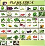 Flare Seeds 45 Varieties Vegetable 2500+ Organic Seeds