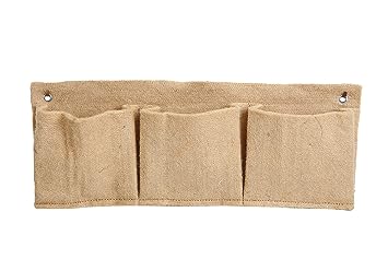 Jute 3 Pocket Horizontal Hanging Planter