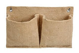 Jute 2 Pocket Horizontal Hanging Planter