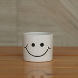 Cheerful Smiley Face Ceramic Planter for Plants