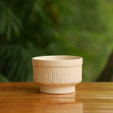 Handi Ribbed Ceramic Planter (Cream)