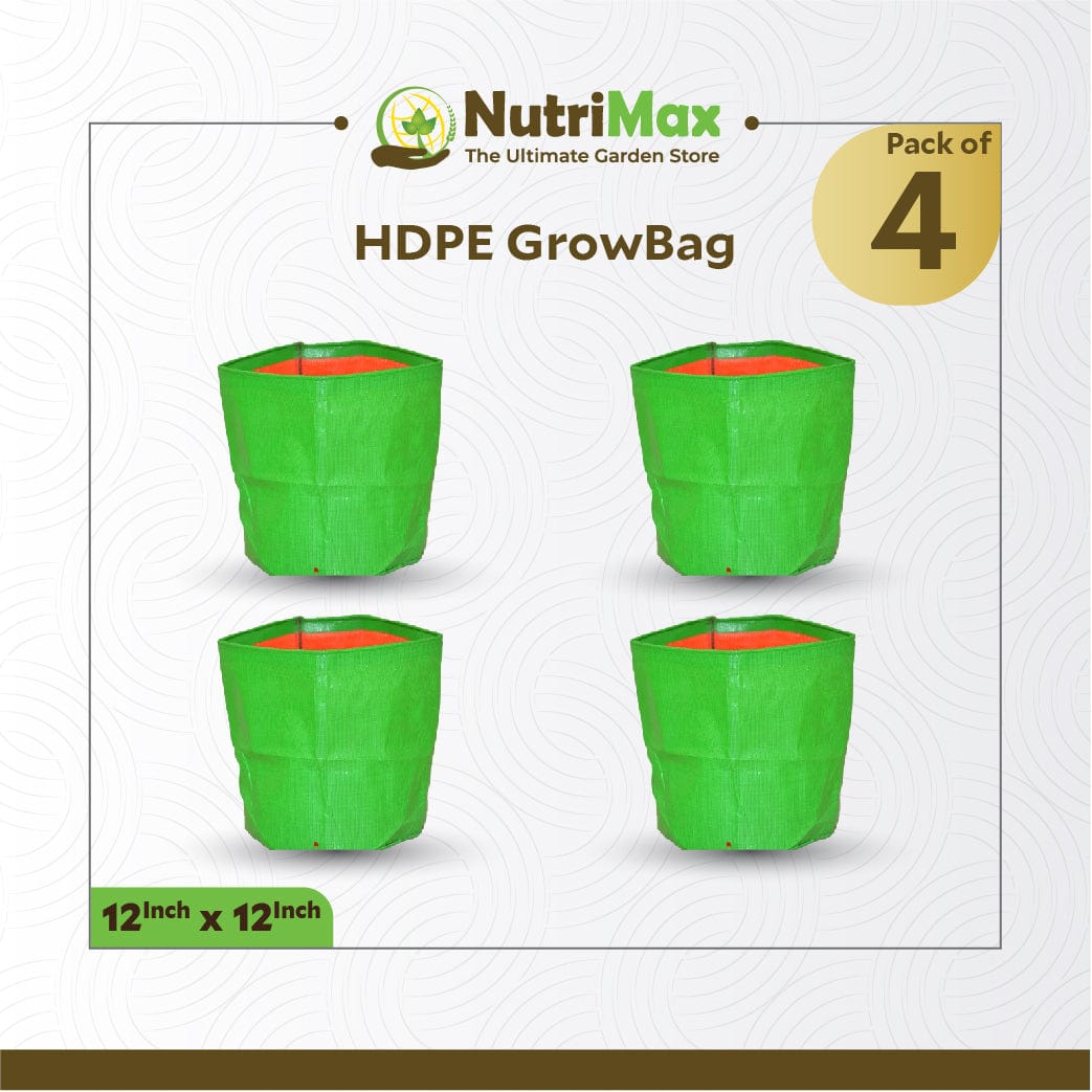 Nutrimax HDPE 200 GSM 12 inch x 12 inch Outdoor Plant Bag