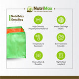 Nutrimax HDPE 200 GSM Growbags 12 x 12 x 12 inch Outdoor Plant Bag