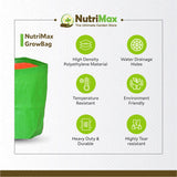 Nutrimax HDPE 200 GSM Growbags 12 inch x 15 inch Outdoor Plant Bag