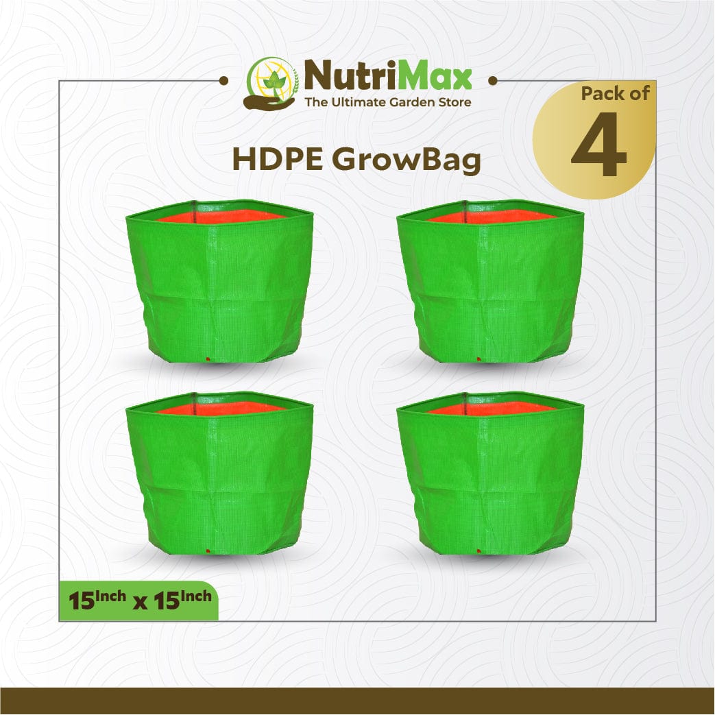 Nutrimax HDPE 200 GSM 15 inch x 15 inch Outdoor Plant Bag