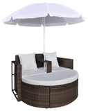 Dreamline Outdoor Furniture Poolside Sunbed/Daybed With Cushion (Brown)