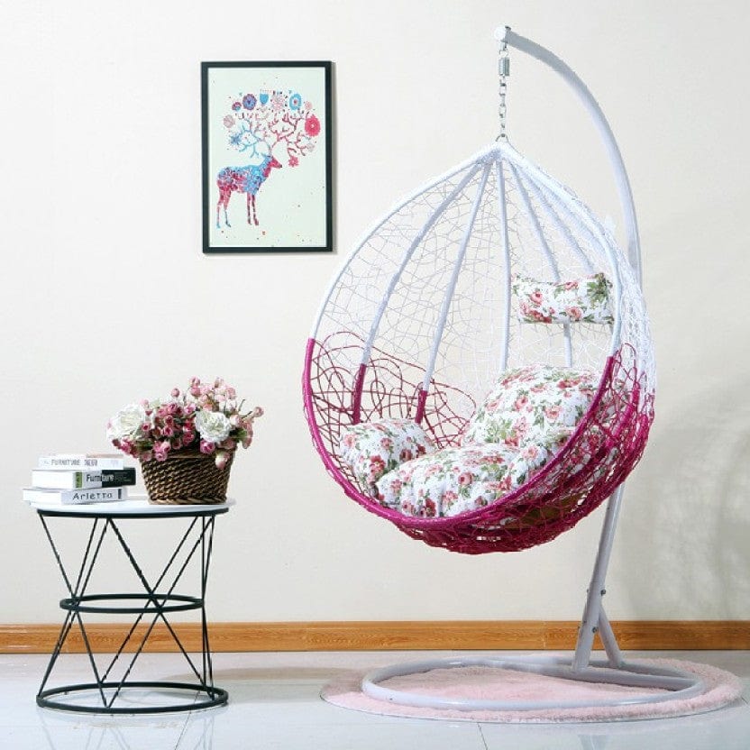 Dreamline Single Seater Multi-Colour Hanging Swing Jhula With Stand For Balcony/Garden