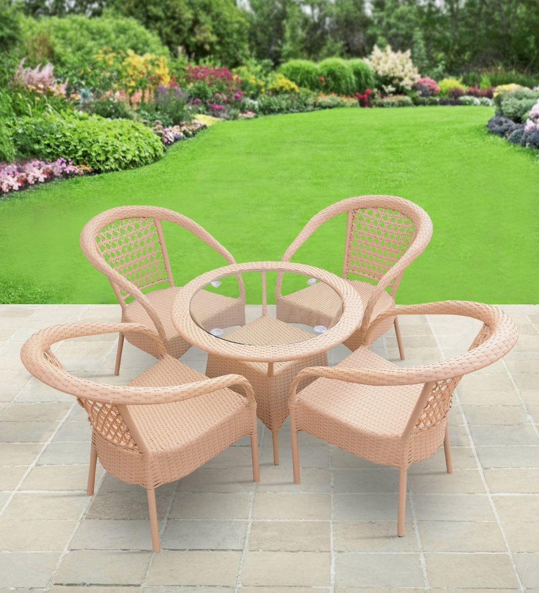 Dreamline Outdoor Furniture Garden Patio Seating Set (Chairs And Table Set)