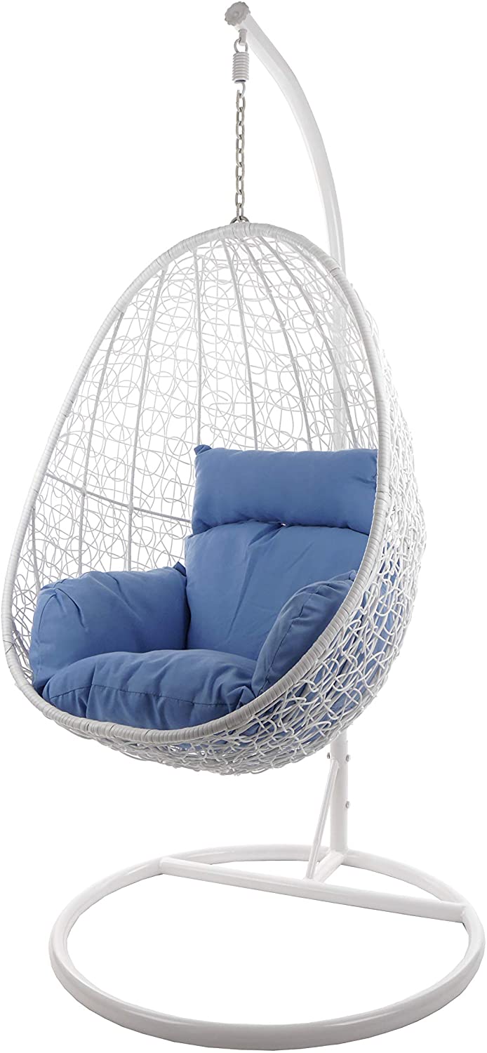 Dreamline Single Seater Hanging Swing With Stand For Balcony/Garden/Indoor