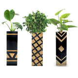 Set of 3 Tribal Print Magnetic Hydroponic Planter