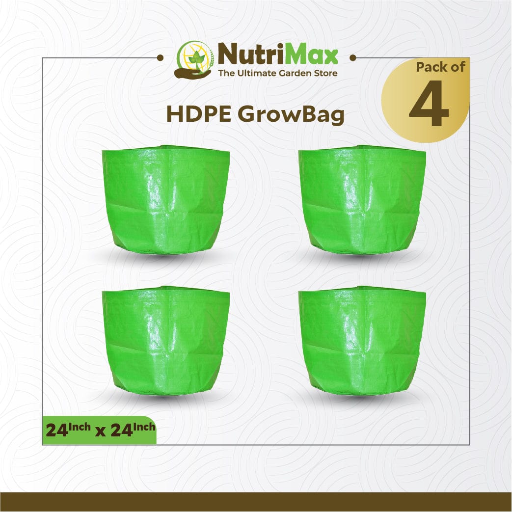 Nutrimax HDPE 200 GSM Growbags 24 inch x 24 inch Outdoor Plant Bag