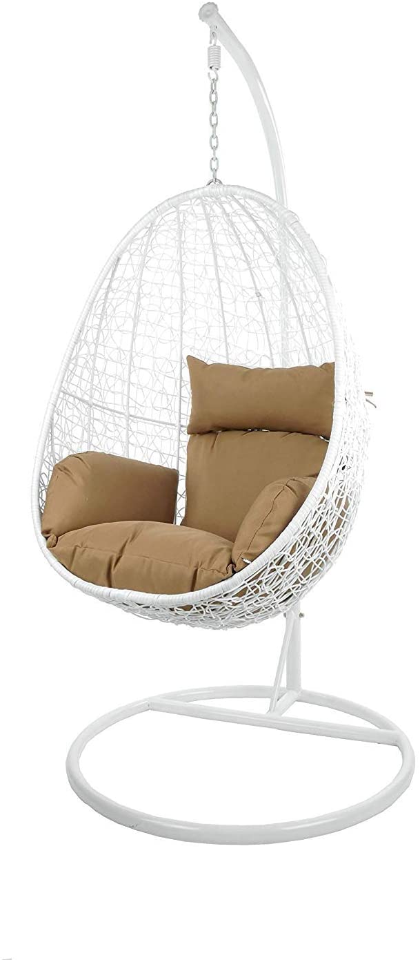 Dreamline Single Seater Hanging Swing With Stand For Balcony/Garden/Indoor