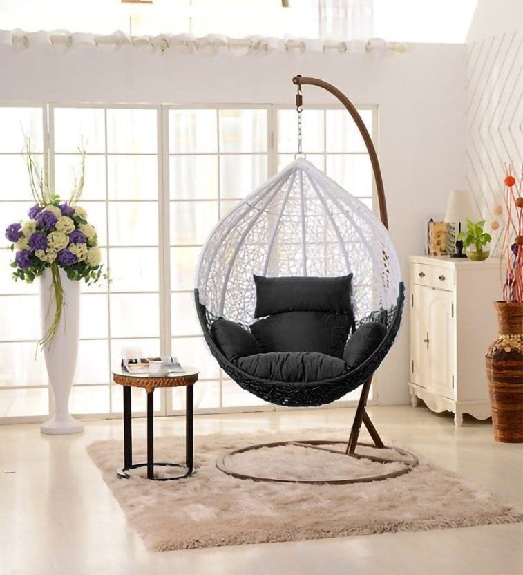 Dreamline Single Seater Multi-Colour Hanging Swing Jhula With Stand For Balcony/Garden