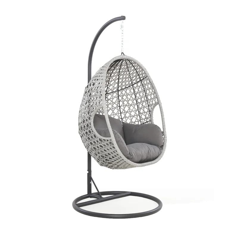 Dreamline Hanging Swing With Stand For Balcony/Garden Swing (Single Seater, Grey)