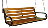 Kaushalendra Hanging Swing Jhula - Teak Wood - 107 cm (2 Seater)