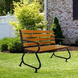 Kaushalendra Solid Wood & Metal - Garden Bench (3 Seater)