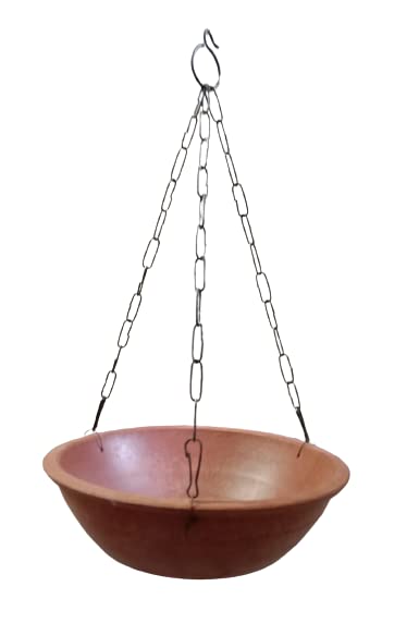 Om Craft Villa Earthenware Bird Bath/Bird Water Feeder