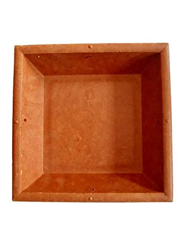 Om Craft Villa Terracotta Square Bird Bath (8.66 inches)