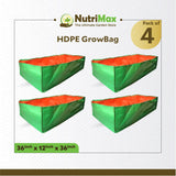 Nutrimax 200 GSM HDPE Grow Bags 36 x 36 x 12 inch Outdoor Plant Bag