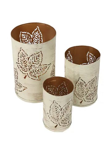 Amaya Decors Set of 3 Maple Leaves Votive