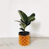 5 inch Cotton Orange Pot Planter Bag