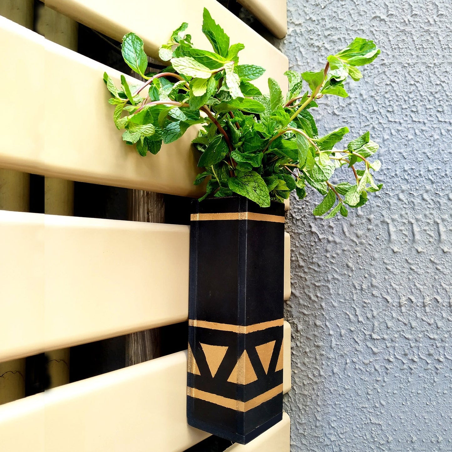 Set of 3 Tribal Print Magnetic Hydroponic Planter