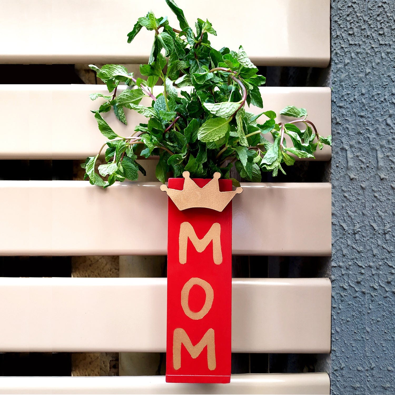 Combo for mom and dad Magnetic Hydroponic or Artificial Plants Holder