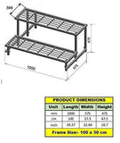 Akura 2-Step Metal Planter Stand