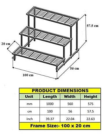 Akura Delight Metal Gardening Stand/Planter Stand