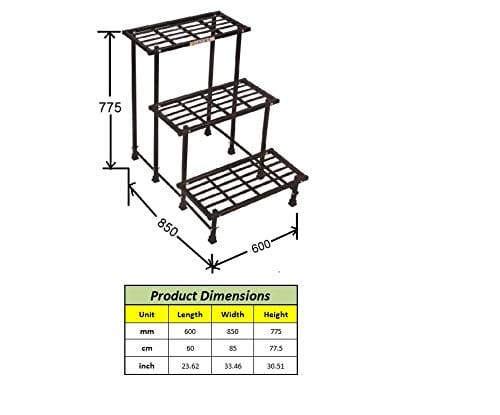 Akura 3-Step Metal Planter Stand