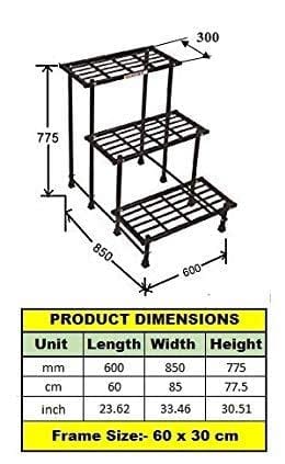 Akura 3-Step Metal Planter Stand