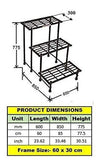 Akura 3-Step Metal Planter Stand