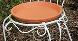 Om Craft Villa Terracotta Earth Brown Round Bird Bath