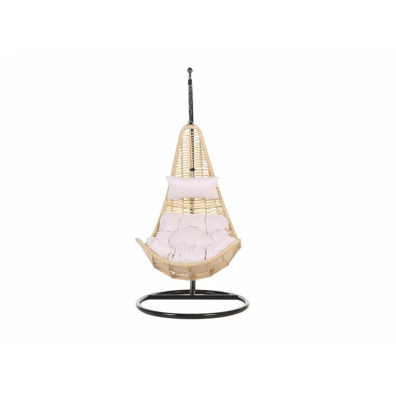 Dreamline Hanging Swing With Stand For Balcony/Garden Swing (Gold, Single Seater)