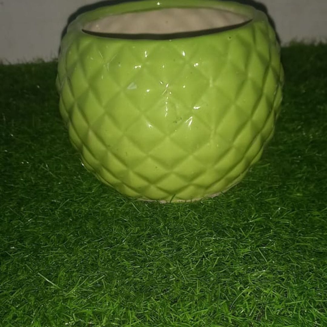 SR Ceramics Diamond Ball Ceramic Pot