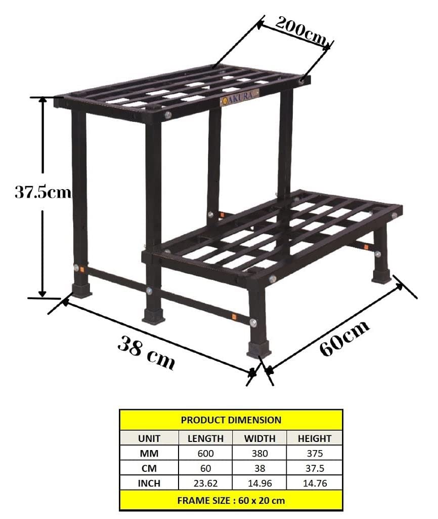 Akura Single Step Compact Metal Gardening Stand